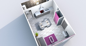 2 - Appartement T1 Entièrement rénové (27m²)